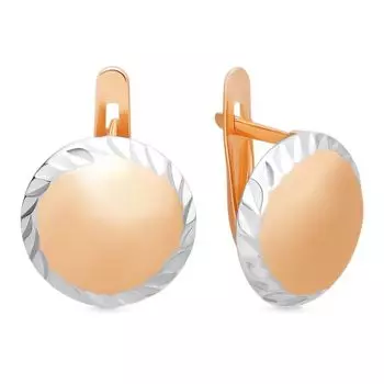 Серьги из красного золота 585 пробы