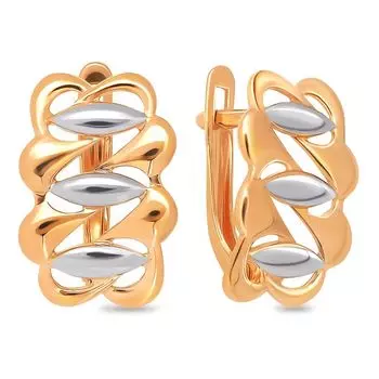Серьги из красного золота 585 пробы