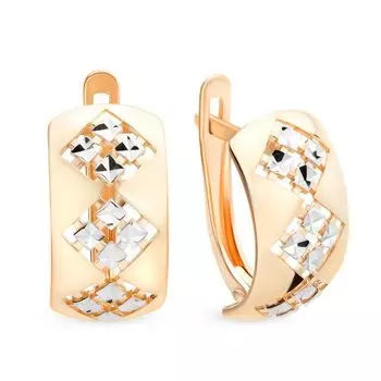 Серьги из красного золота 585 пробы