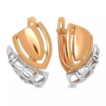 Серьги из красного золота 585 пробы