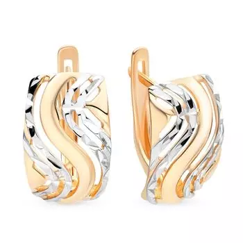 Серьги из красного золота 585 пробы