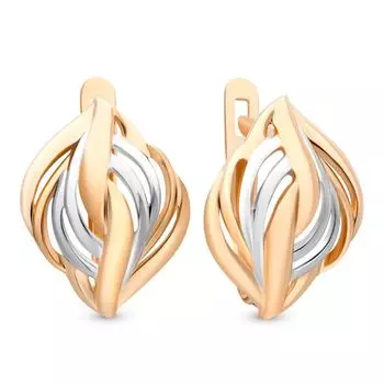 Серьги из красного золота 585 пробы