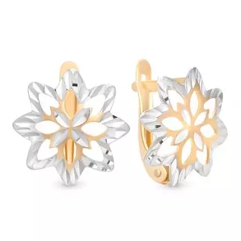 Серьги из красного золота 585 пробы