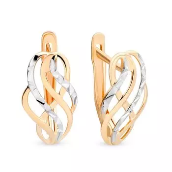 Серьги из красного золота 585 пробы
