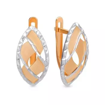 Серьги из красного золота 585 пробы
