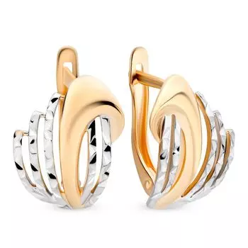 Серьги из красного золота 585 пробы