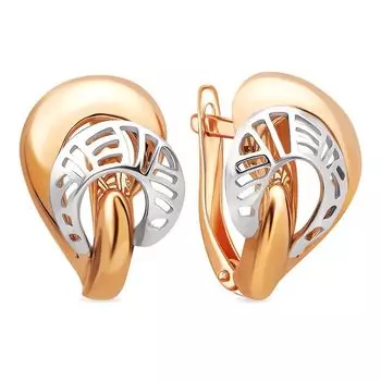 Серьги из красного золота 585 пробы