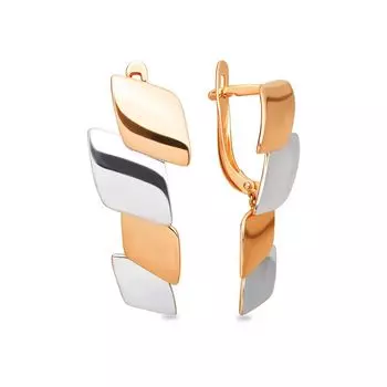 Серьги из красного золота 585 пробы