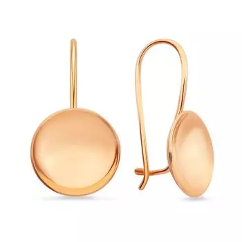 Серьги из красного золота 585 пробы