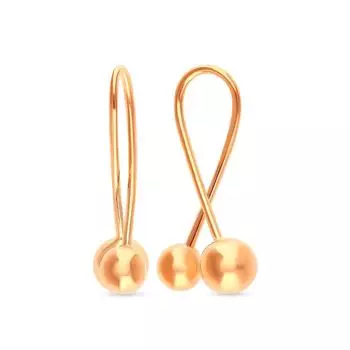Серьги из красного золота 585 пробы
