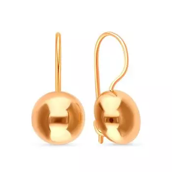 Серьги из красного золота 585 пробы