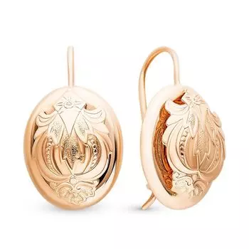 Серьги из красного золота 585 пробы