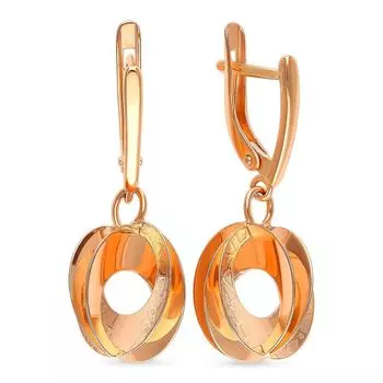 Серьги из красного золота 585 пробы