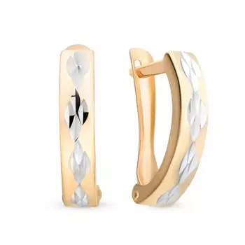 Серьги из красного золота 585 пробы