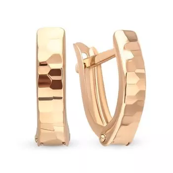Серьги из красного золота 585 пробы