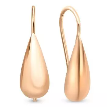 Серьги из красного золота 585 пробы