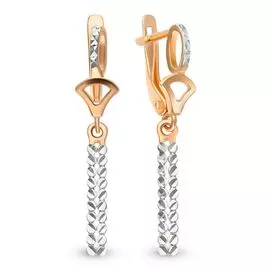 Серьги из красного золота 585 пробы