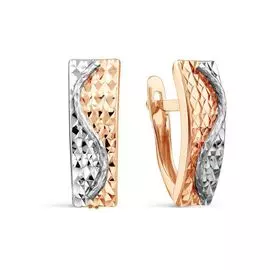 Серьги из красного золота 585 пробы
