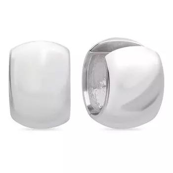 Серьги конго из серебра 925 пробы