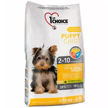 1st Choice Puppy Toy & Small Breeds / Сухой корм Фёст Чойс для Щенков Миниатюрных и Мелких пород Курица