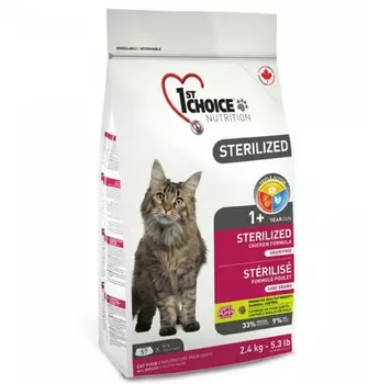1st Choice Sterilized / Сухой Беззерновой корм Фёст Чойс для Стерилизованных кошек Курица Батат