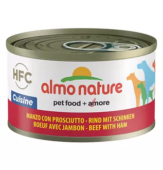 Almo Nature Classic HFC Beef &amp; Ham / Консервы Алмо Натюр для собак с Говядиной и Ветчиной (цена за упаковку)