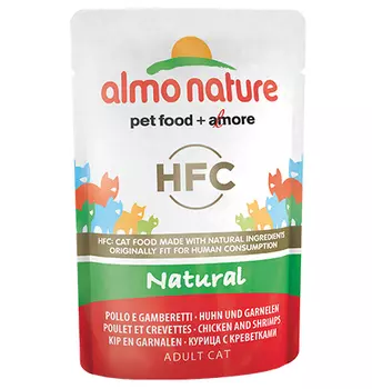 Almo Nature Classic Nature Chicken & Shrimps / Паучи Алмо Натюр для кошек Курица и креветки (цена за упаковку)