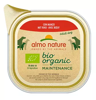 Almo Nature Daily Menu Bio Pate Beef / Паштет Алмо Натюр для собак Био-меню с Говядиной (цена за упаковку)