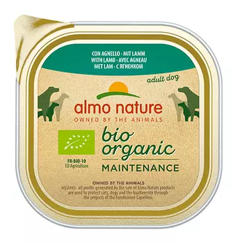 Almo Nature Daily Menu Bio Pate Lamb / Паштет Алмо Натюр для собак Био-меню с Ягненком (цена за упаковку)