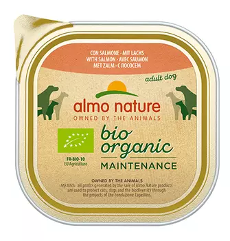 Almo Nature Daily Menu Bio Pate Salmon / Паштет Алмо Натюр для собак Био-меню с Лососем (цена за упаковку)