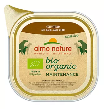 Almo Nature Daily Menu Bio Pate Veal / Паштет Алмо Натюр для собак Био-меню с Телятиной (цена за упаковку)