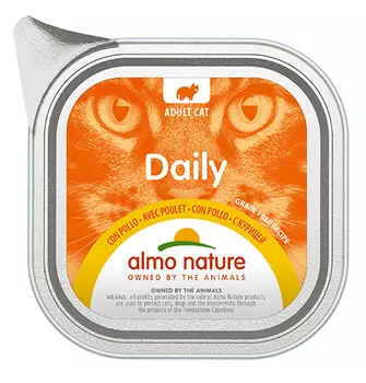 Almo Nature Daily Menu Chicken / Паштет Алмо Натюр для кошек Меню с Курицей (цена за упаковку)