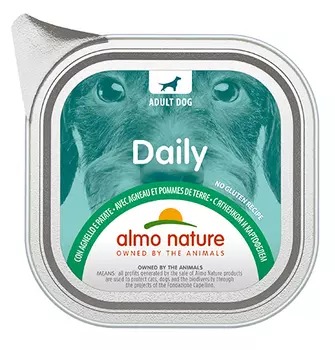 Almo Nature Daily Menu Lamb with potatoes / Консервы Алмо Натюр для собак Меню с Ягненком и картофелем (цена за упаковку)