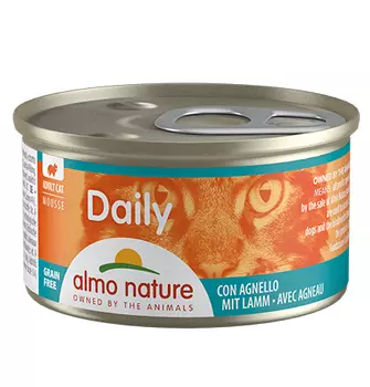 Almo Nature Daily Menu Mousse Lamb / Консервы Алмо Натюр для кошек Нежный мусс Меню с Ягненком (цена за упаковку)