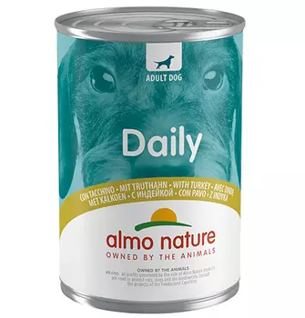 Almo Nature Daily Menu Turkey / Консервы Алмо Натюр для собак Меню с Индейкой (цена за упаковку)