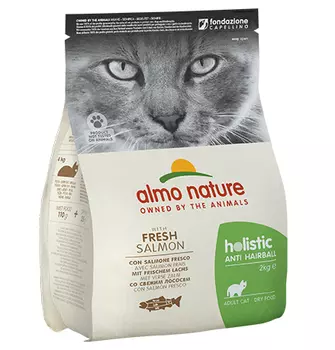 Almo Nature Functional Adult Anti-Hairball Fish &amp; Potatoes / Сухой корм Алмо Натюр для кошек Контроль вывода шерсти Рыба и картофель