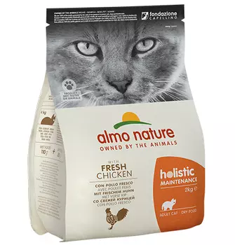 Almo Nature Holistic Adult Cat Chicken &amp; Rice / Сухой корм Алмо Натюр Холистик для взрослых кошек Курица и коричневый рис