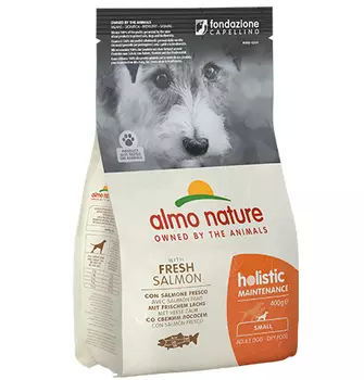 Almo Nature Holistic Small Salmon / Сухой корм Алмо Натюр Холистик для взрослых собак Малых пород с Лососем