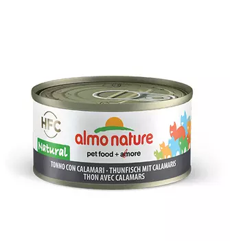 Almo Nature Legend HFC Adult Tuna & Squids / Консервы Алмо Натюр для кошек с Тунцом и Кальмарами (цена за упаковку)