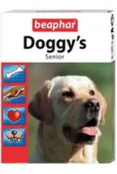 Beaphar Doggy's Senior / Кормовая добавка Беафар для Пожилых собак (старше 7 лет) Минеральная с L-карнитином