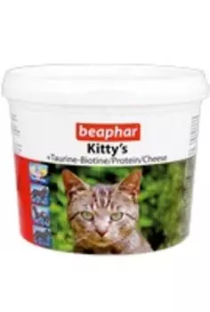 Beaphar Kitty's Mix +Taurin-Biotine/Fish/Cheese / Комплекс витаминов Беафар для кошек Таурин, Биотин, Протеин, Сыр