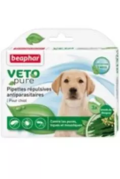 Beaphar Veto Nature / Капли Беафар от Блох, Клещей и Комаров с экстрактом Маргозы для Щенков