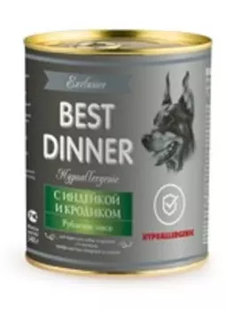 Best Dinner Exclusive Vet Profi Hypoallergenic / Консервы Бест Диннер для собак с Индейкой и кроликом (цена за упаковку)