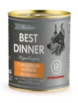 Best Dinner Exclusive Vet Profi Hypoallergenic / Консервы Бест Диннер для собак с Индейкой и уткой (цена за упаковку)