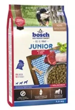 Bosch Junior Lamb &amp; Rice / Сухой корм Бош Юниор для Щенков всех пород Ягненок с Рисом