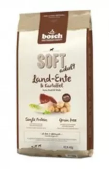 Bosch Soft Farm Duck &amp; Potato / Полувлажный Монопротеиновый Беззерновой корм Бош для собак Утка Картофель