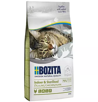 Bozita Feline Funktion Indoor &amp; Sterilised / Сухой корм Бозита для Стерилизованных и домашних кошек Курица