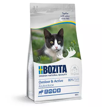 Bozita Outdoor &amp; Active Elk / Сухой корм Бозита для растущих и взрослых Активных кошек с мясом Лося