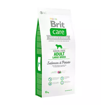 Brit Care Adult Large Breed Salmon &amp; Potato / Сухой корм Брит Беззерновой для взрослых собак Крупных пород Лосось Картофель