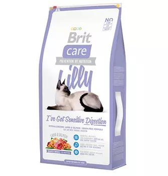 Brit Care Lilly Sensitive Digestion / Сухой корм Брит Беззерновой для кошек с чувствительным пищеварением